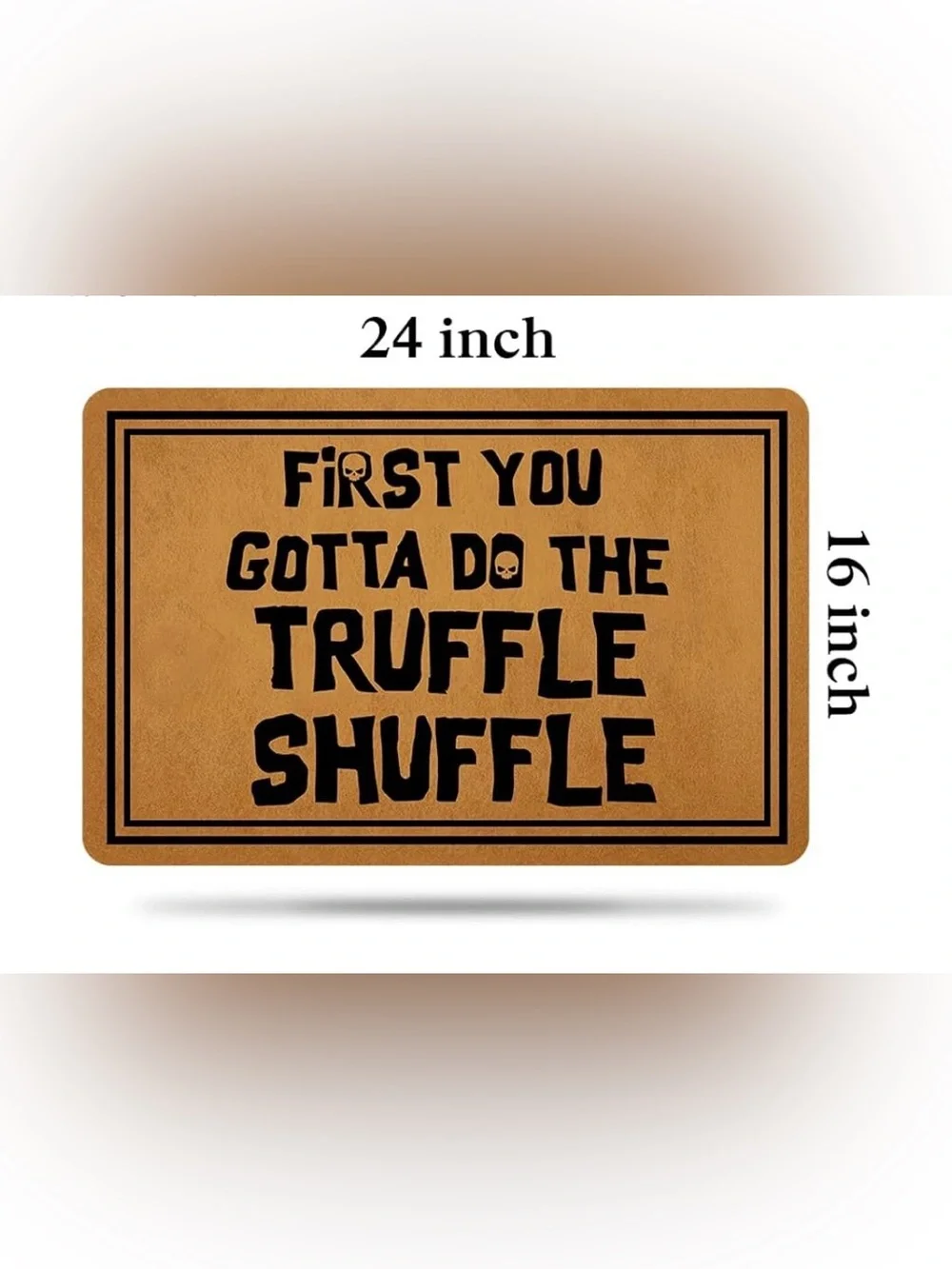 The Goonies Door Mat - Truffle Shuffle - 24” x 16” - low profile - NEW!